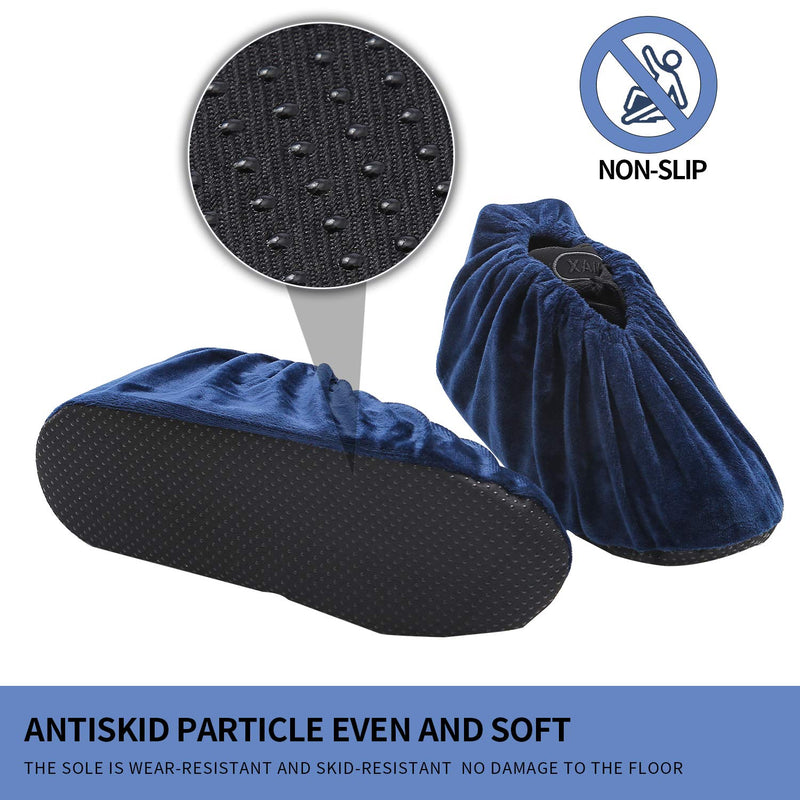 5 Pairs Reusable Non Slip Shoe Covers, Premium Soft Washable Thickened Boot Shoe Covers for Household, Office, Laboratory - NewNest Australia
