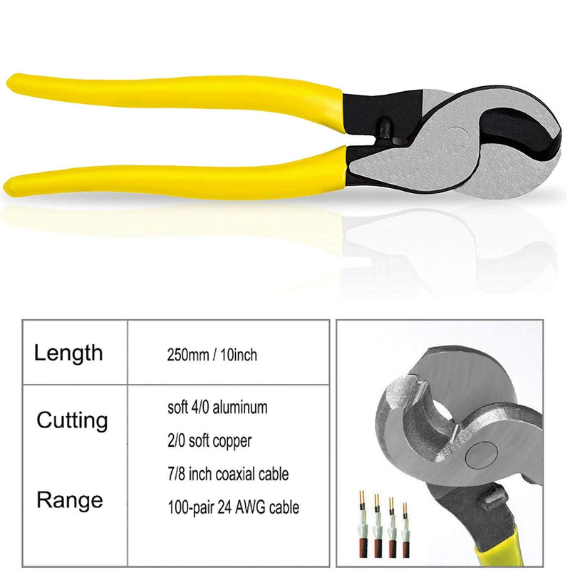 Cable Cutter, High Leverage Coaxial Cable Cutter for Aluminum, Copper, Communications Cable 10 - NewNest Australia