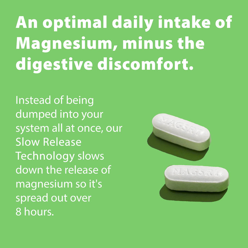 Jigsaw Health MagSRT Slow Release Magnesium Supplement with Active B-Vitamin, 60 Tablets Mag SRT 60 Count (Pack of 1) - NewNest Australia