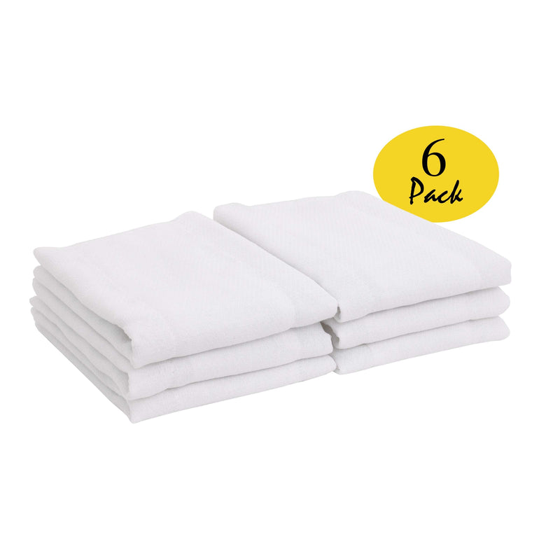 Dundee Burp Cloths/Diapers, White , 14.5x20.5 Inch (Pack of 6) - NewNest Australia