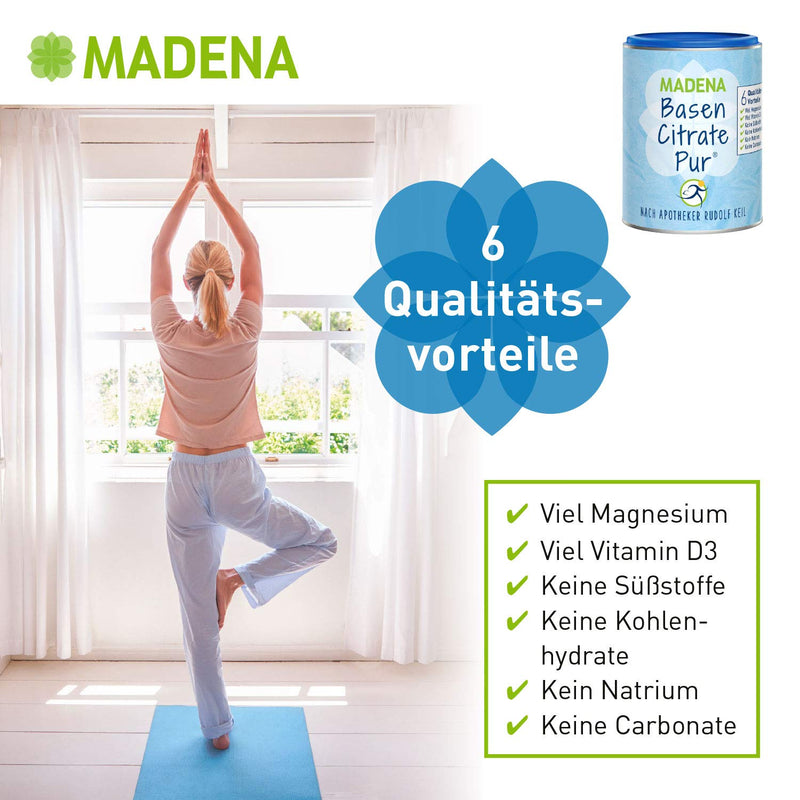 Madena Pure Alkali Citrate, By Pharmacist Rudolf Keil, Base Powder, 216 G Tin, The Original With 100% Organic Alkalis, Vegan, Lots Of Magnesium For A Citrate, Zinc, Potassium And Calcium Diet - For Fasting Based On Alkaline Food 3755779 216.00 - NewNest Australia