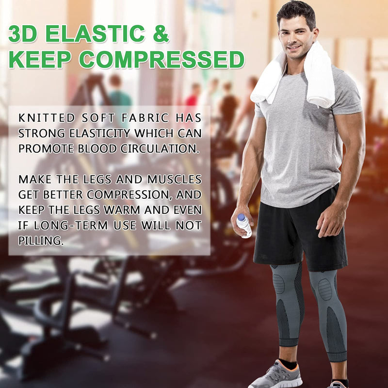 Knee Brace | Full Leg Sleeve | Knee Braces for Knee Pain Women & Men | Knee Compression Sleeves | Knee Support Knee Pads for Meniscus Tear, ACL, Arthritis, Joint Pain Relief,Sport (Pair) Black XX-Large - NewNest Australia