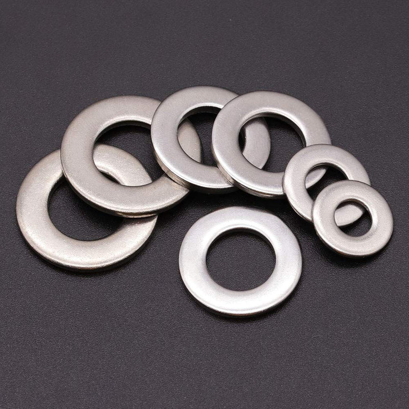 1/2" (13.5mm ID x 27.5mm OD) Stainless Steel Flat Washer 50 Qty, 304 Stainless Steel (18-8) 1/2" (50 Pcs) - NewNest Australia