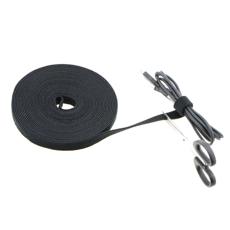 Pasow fastening tape Cable Tie Double Side Nylon Power Wire Management 3/4Inch 1 Roll Hook (25 Yards, Style 1) 25 Yards - NewNest Australia