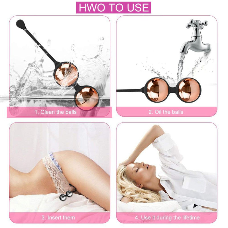 Kegel Exercise Weights - Bladder Control & Pelvic Floor Exercises - Set of 4 Premium Silicone Cones with Training Kit for Women: Beginners & Advanced - NewNest Australia