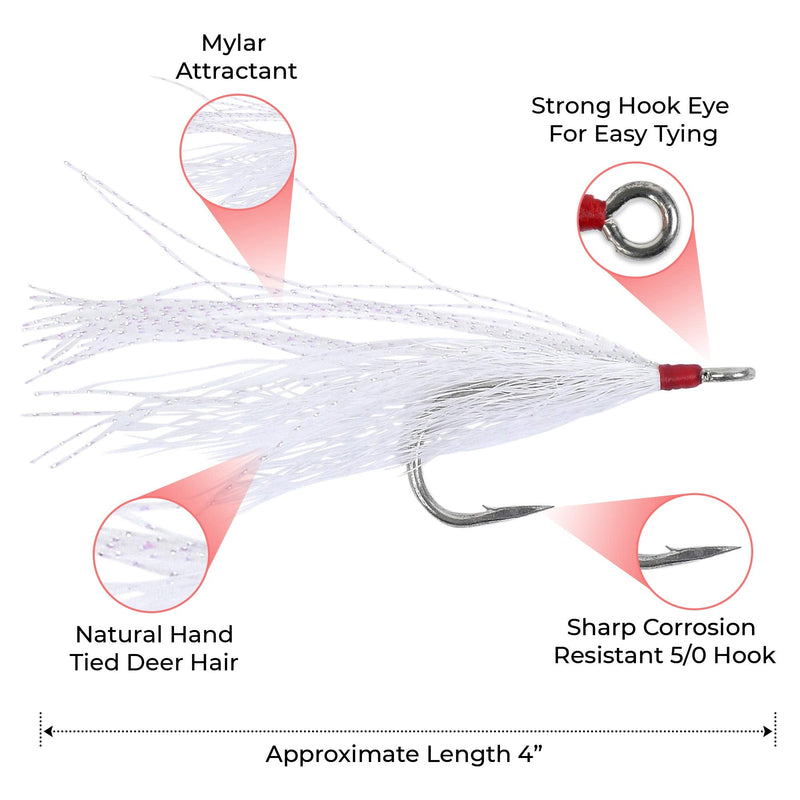 Croft Enterprises Bucktail Teaser White - NewNest Australia