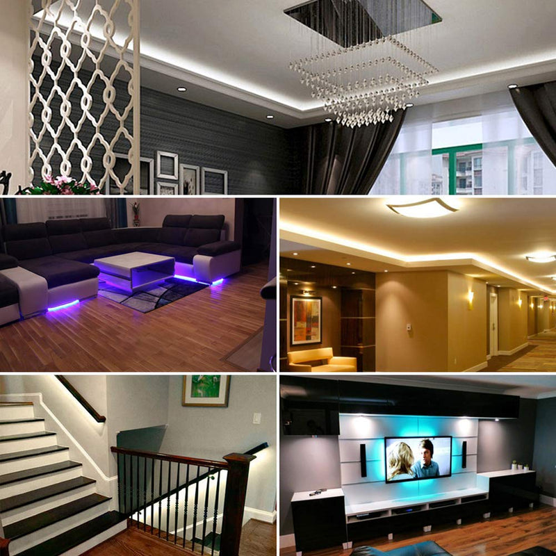 Daybetter Led Strip Lights Kit RGB 16.4ft with Remote Controller for Party Home Decoration Kicthen Bedroom 16.4 ft - NewNest Australia