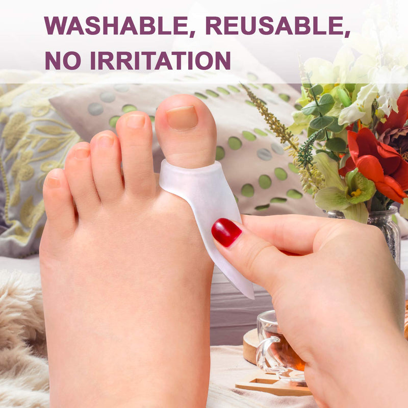 Promifun Toe Separator Hallux, pack of 10 Bunion protection for big toes, Bunion pad, relieves foot pain caused by friction, rubbing and pressure - NewNest Australia