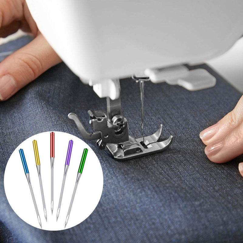 30 Pieces Sewing Machine Needles Universal Regular Point Machine Needles for Home Sewing Machine Compatible with Singer, Brother and Old Sewing Machine Bright Color 9, 11, 14, 16, 18 - NewNest Australia