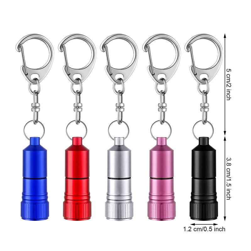 15 Pieces Mini Flashlights Keychains Assorted Colors LED Keychain Flashlights Bright Key Ring Portable Light Torch for Camping Travel Home Office Party Favors - NewNest Australia