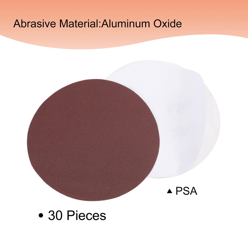 uxcell 5-Inch PSA Sanding Disc Aluminum Oxide Adhesive Back Sandpaper 240 Grit 30 Pcs - NewNest Australia