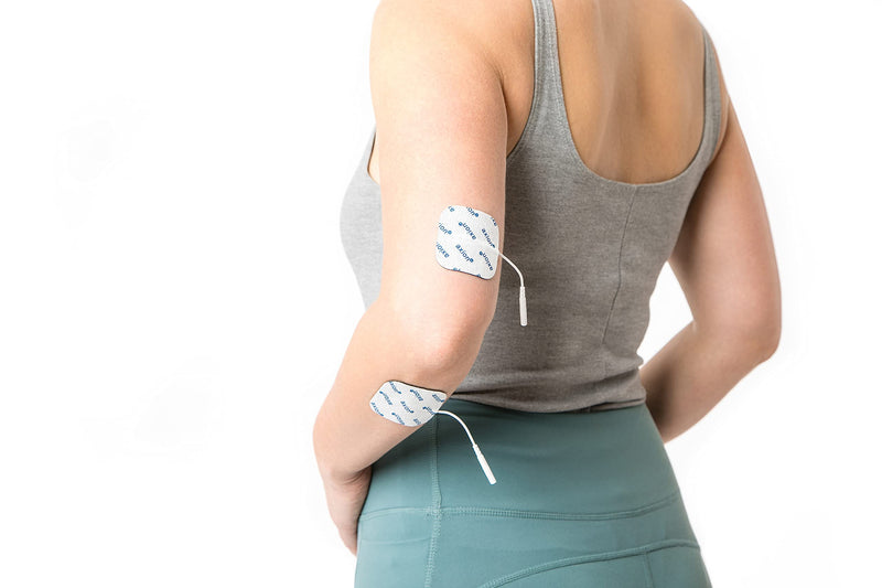Axion Pack of 16 Electrodes. Square Self-Adhesive Pads 5x5cm for TENS EMS Units with 2mm Connection | Pads for Pain Treatment, Muscle Growth and Massage - NewNest Australia
