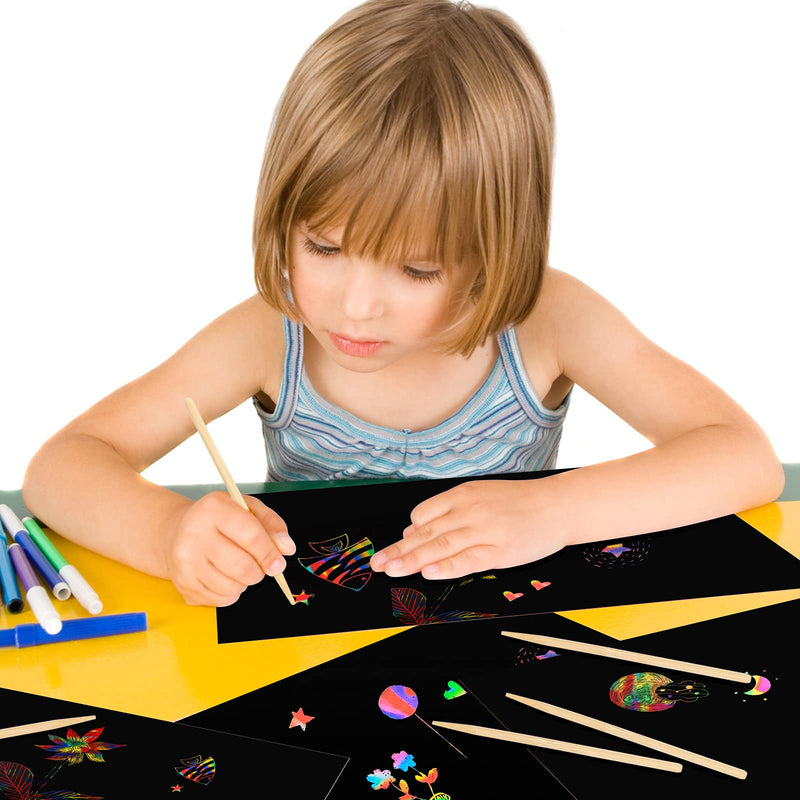 30pcs wood art stylus Heavy Duty Wood Stylus Tools for Scratch Art Wooden Stylus Stick Art scratch art sticks Sticks scratch art stylus - NewNest Australia