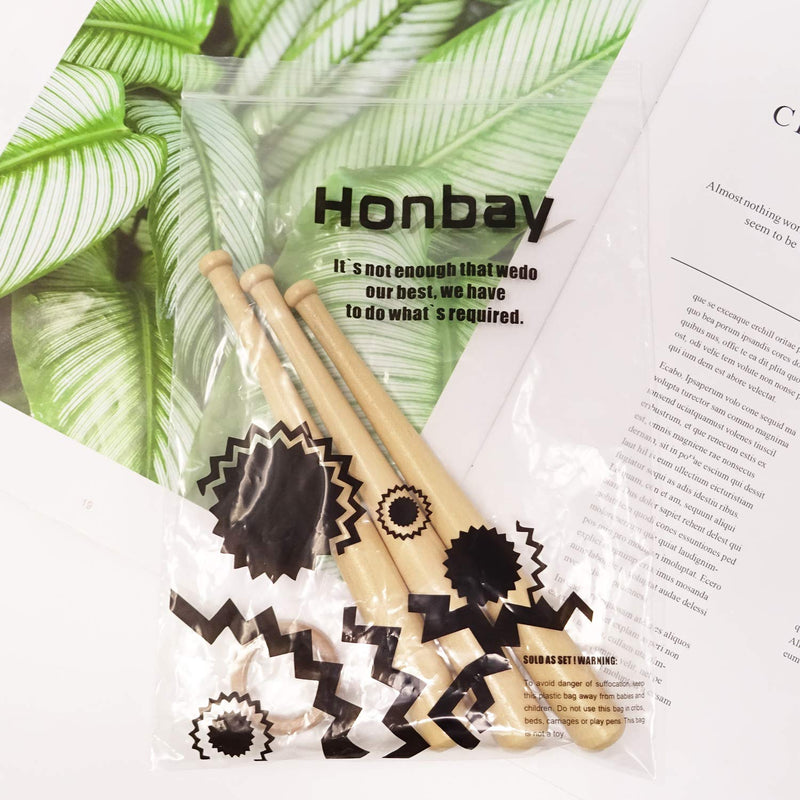 NewNest Australia - HONBAY 1Pack Wooden Baseball Display Stand Holder Base 