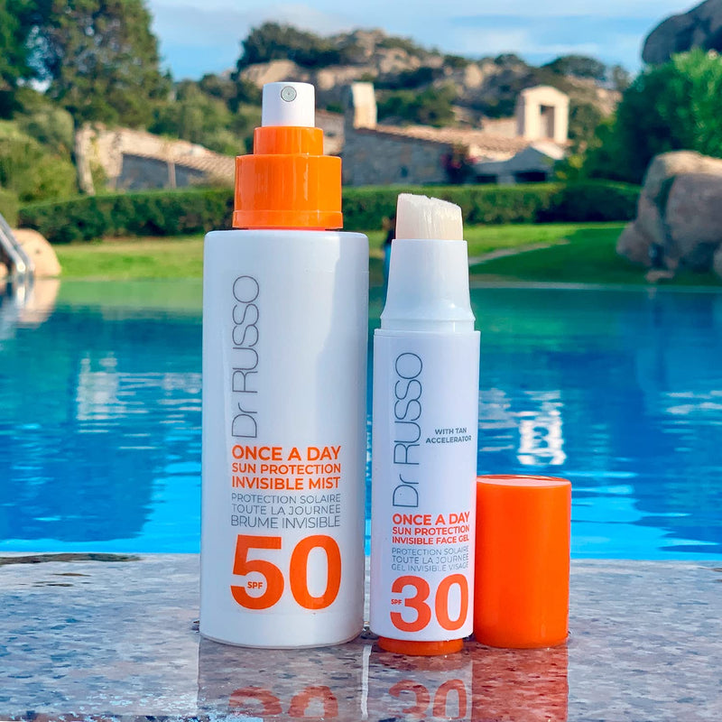 Dr Russo SPF Expert Invisible Face Gel with Click Brush applicator, SPF 30 Sunscreen, UVA + UVB, PA ++++, Long Lasting Protection (up to 12 hrs), 15ml - NewNest Australia