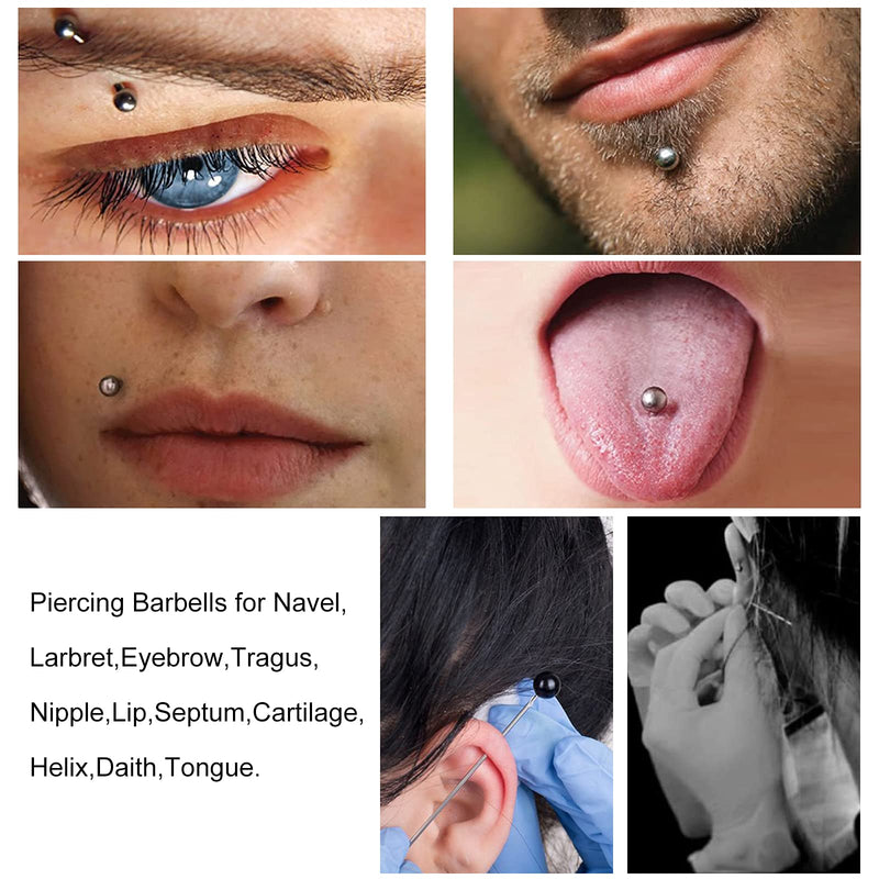25PCS Mixed Body Piercing Needles, 12G 14G 16G 18G 20G Disposable Sterile Stainless Steel Piercing Needles for Ear Nose Navel Belly Nipple Tongue Lip Smiley Piercing 1-25pcs-mixed sizes(each 5pcs) - NewNest Australia