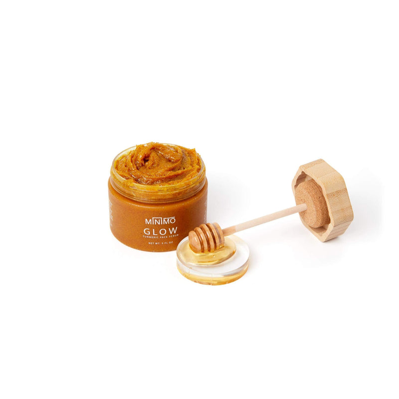 Minimo Glow Turmeric Face Scrub for Glowing Radiant Skin with Scrubbie - NewNest Australia