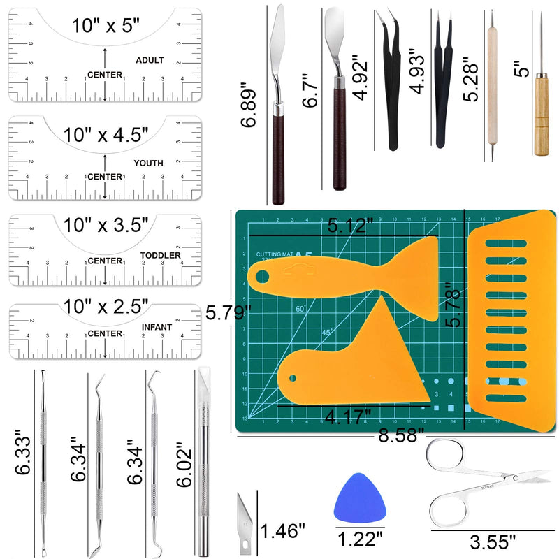 30 PCS Precision Craft Weeding Tools for Weeding Vinyl, DIY Art Work Cutting, Hobby, Scrapbook,Sewing - NewNest Australia