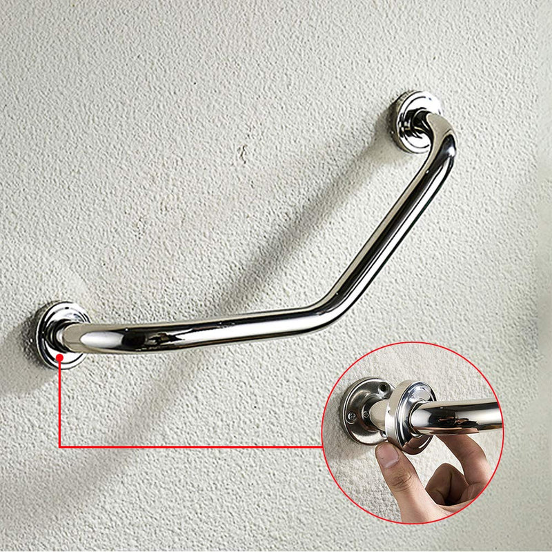 PHOEWON® Stainless Steel Grab Bar Anti-Slip Grab Rail Handle Wall Mounting Towel Rail Bar Handrail Chrome Bathroom Rail for Shower Bath Toilet - NewNest Australia