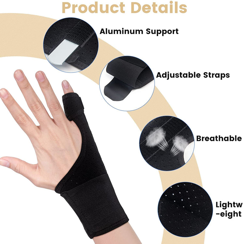 EDNYZAKRN Trigger Finger Splint, Pinky Finger Splints for Finger Pain Relief and Broken Fingers, Little Finger Brace Wrist Support for Carpal Tunnel Arthritis Tendonitis (Small) Small - NewNest Australia