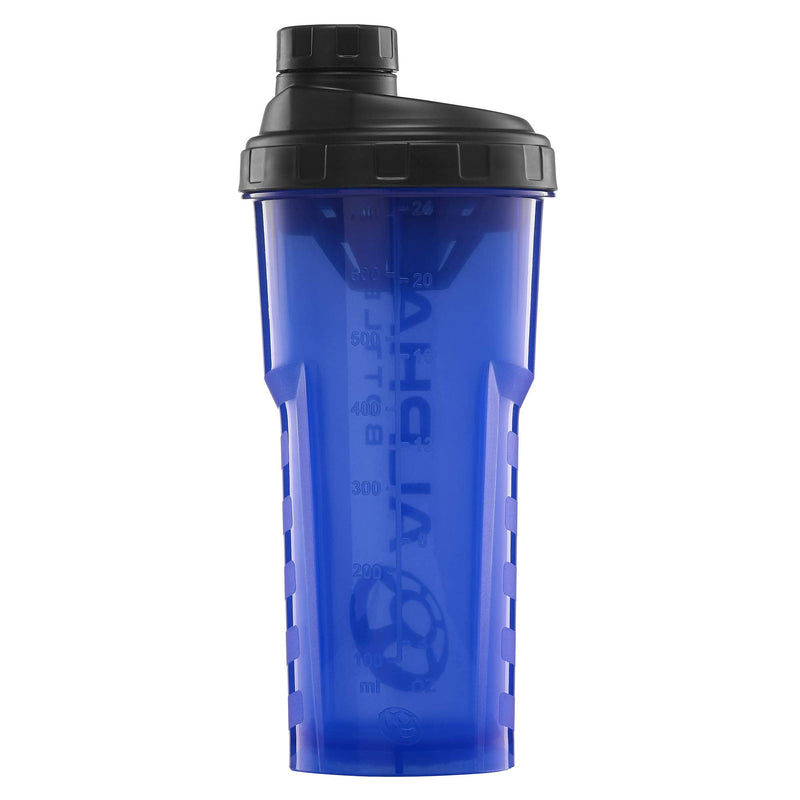 Alpha Bottle XL + Alpha Bottle 750 V2 – Anti-Bacterial BPA and DEHP Free Protein Shaker with BioCote® Technology. Ideal For Gym, Dieting, Bodybuilding Half Gallon 100% Food safe materials (Blue) Blue - NewNest Australia