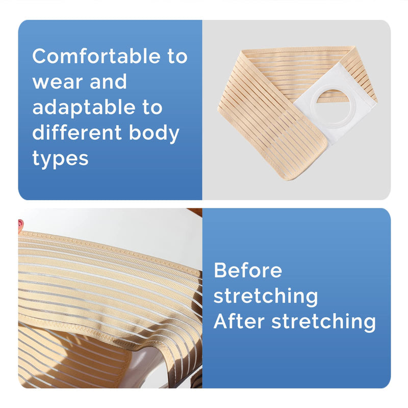 Ostomy Belt, Unisex Ostomy Belt, Elastic Hernia Belt, Post Colostomy Abdominal Support, Stoma Bandage, Breathable Ostomy Bandage Skin Ostomy Supply, Available In 4 Sizes (L) - NewNest Australia