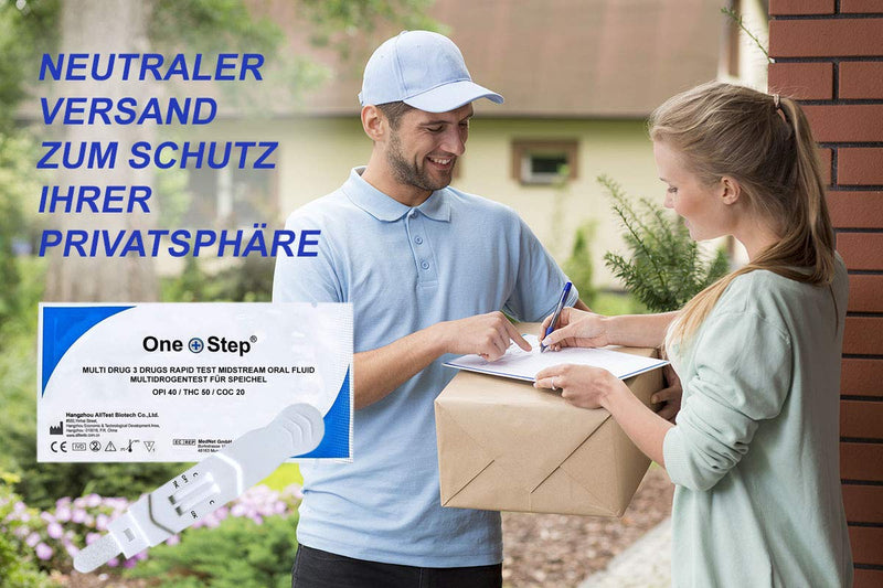 2 x One+Step Multi rapid drug test for saliva I drug test THC cocaine opiates I rapid drug tester I saliva test I 2 pieces - NewNest Australia