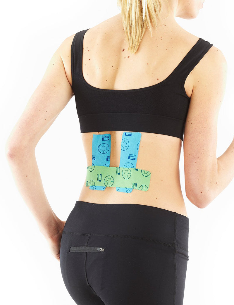 Neo G Kinesiology Tape – Breathable Elastic Therapeutic Sports Tape for Pain Relief, Knee, Shoulder, Ankle, Epicondylitis, Injury Recovery - Water Resistant – Class 1 Medical Grade – Unisex – Blue - NewNest Australia