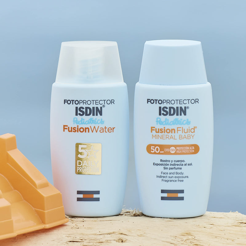 ISDIN Fotoprotector Mineral Baby Pediatrics Sun Cream Face SPF 50 (50ml) | 100% mineral sunscreen specially developed for the sensitive skin of children and babies - NewNest Australia