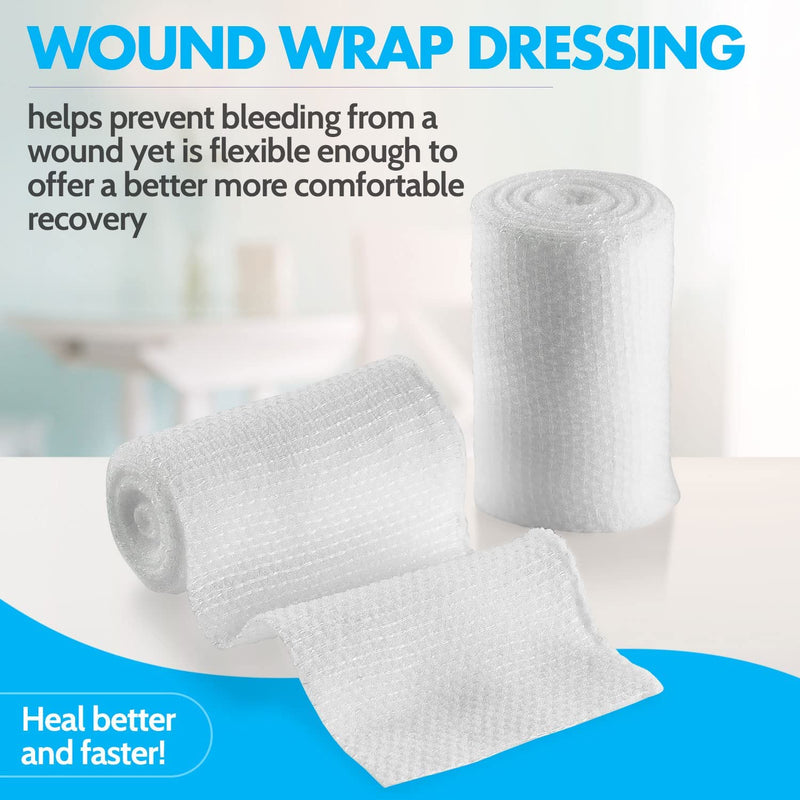 Gauze Bandage Rolls - 4 Yards Per Roll of Sterile Medical Grade Gauze Bandage and Stretch Bandage Wrapping for Dressing All Types of Wounds and First Aid Kit by MEDca, (2" Pack of 12) 2 Inch 12 Count (Pack of 1) - NewNest Australia