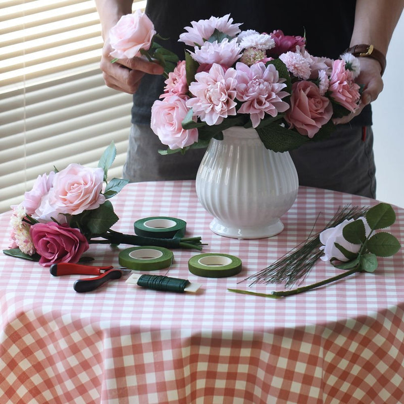 Supla Floral Arrangement Kit Floral Tools Wire Cutter Stem Wire Floral Wire 26 Gauge and 22 Gauge Wire Green Floral Tapes for Bouquet Stem Wrap Florist - NewNest Australia