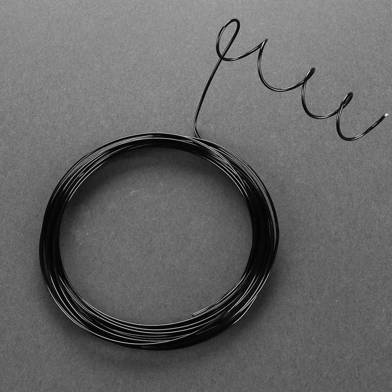 16.4 Feet Black Aluminum Craft Wire 1.5 mm Thickness Bendable Metal Craft Wire for DIY Crafts Making 16.4 Feet Black 1.5mm - NewNest Australia