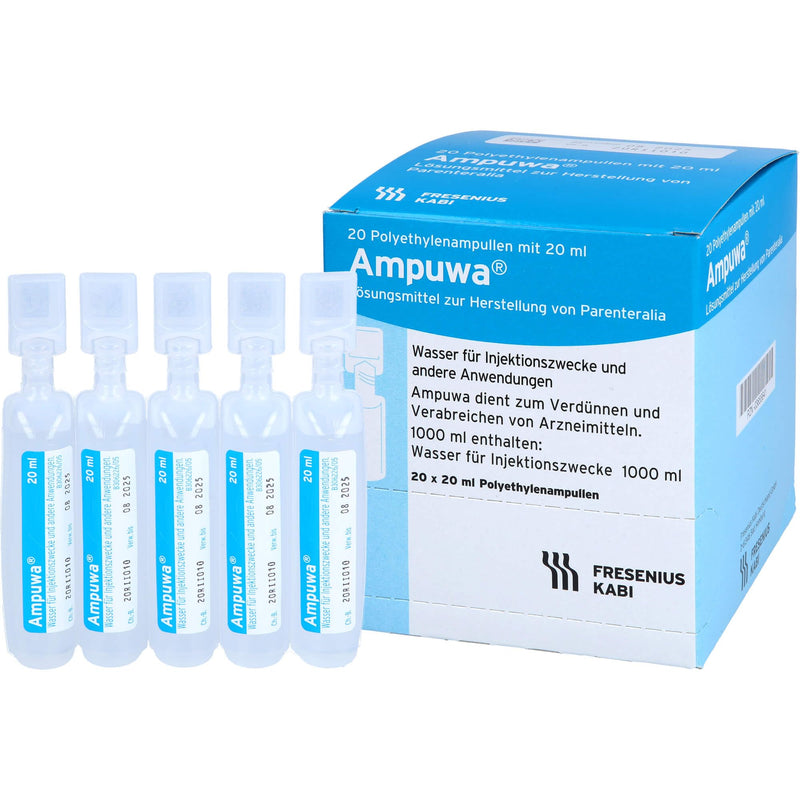 Ampuwa water for injections polyethylene ampoules, 400 ml solution - NewNest Australia