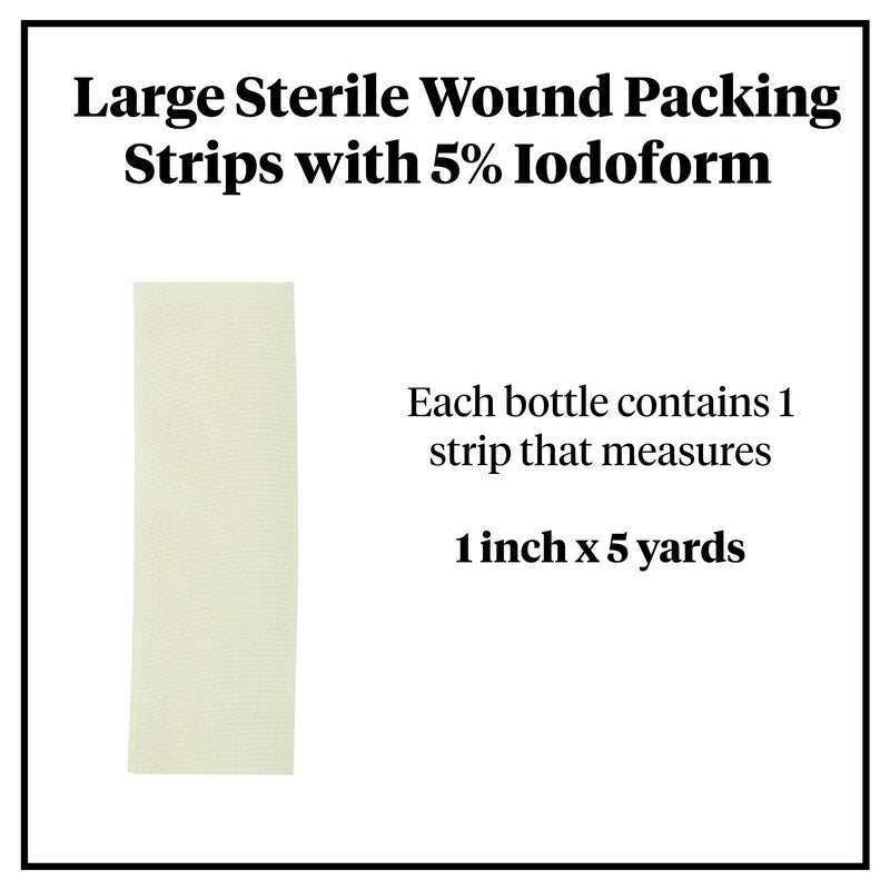 McKesson Packing Strip, Sterile, Iodoform, 100% Cotton, 1 in x 5 yds, 1 Count - NewNest Australia