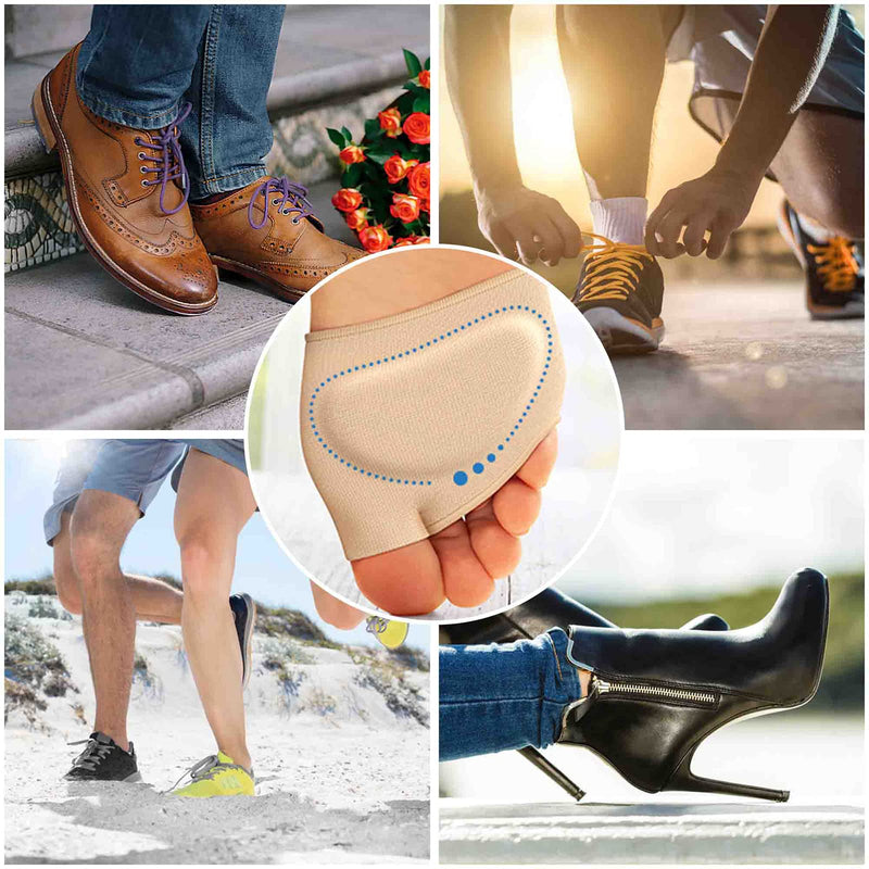 Metatarsal Pads Padding Soft and Comfortable Bunion Pads Pain Relief Forefoot Pads for Men and Women, 2 Pairs (L) L - NewNest Australia