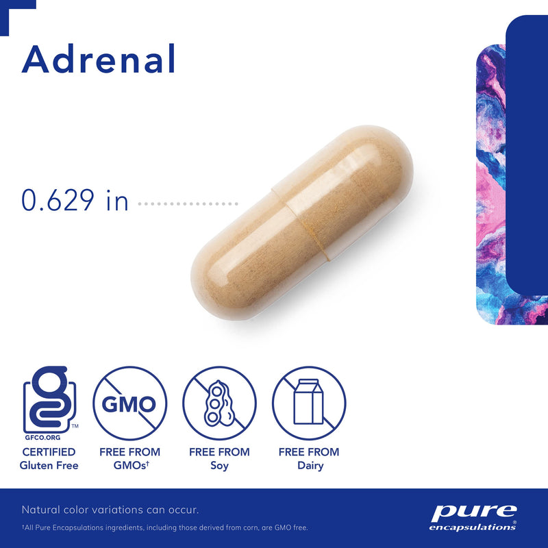 Pure Encapsulations Adrenal | Supplement to Support Healthy Cortisol Levels, Fatigue, Stress Moderation, and Adrenal Gland Function* | 60 Capsules - NewNest Australia