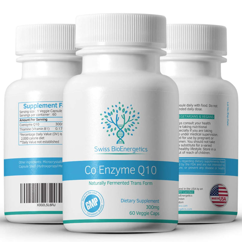 Co Enzyme Q10 CoQ10 300mg 60 Capsules - Superior Naturally Fermented Trans Form - NewNest Australia