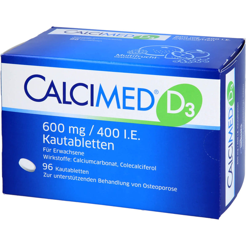 Calcimed D3 600 mg/400 IU chewable tablets - NewNest Australia