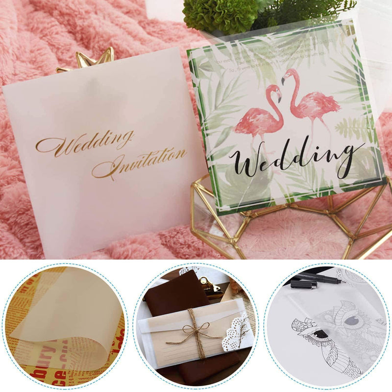 Vellum Paper 8.5 x 11 Translucent Printable 65 Sheets for Tracing 50LBS/73GSM - NewNest Australia