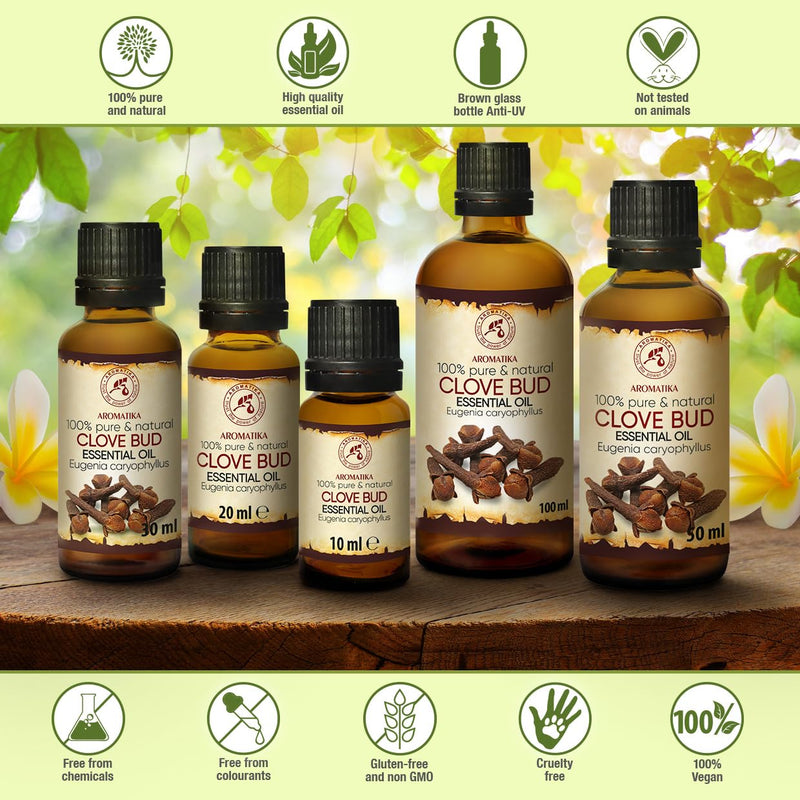 Eugenia Caryophyllus Indonesia Carnation Oil 10 Ml 100% Pure And Natural Clove Bud Oil For Wellness Beauty Aromatherapy Relaxation Spa Aroma Diffuser Oil Burner Room Fragrance - NewNest Australia
