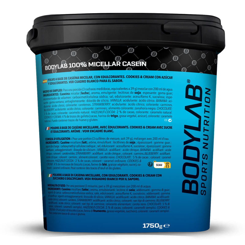 Bodylab24 Casein Micellar Chocolate 1750 G, 100% Pure Casein, Rich In Bcaa Amino Acids, Long Saturation, Supports Muscle Building And Maintenance, Ideal During A Protein Diet - NewNest Australia