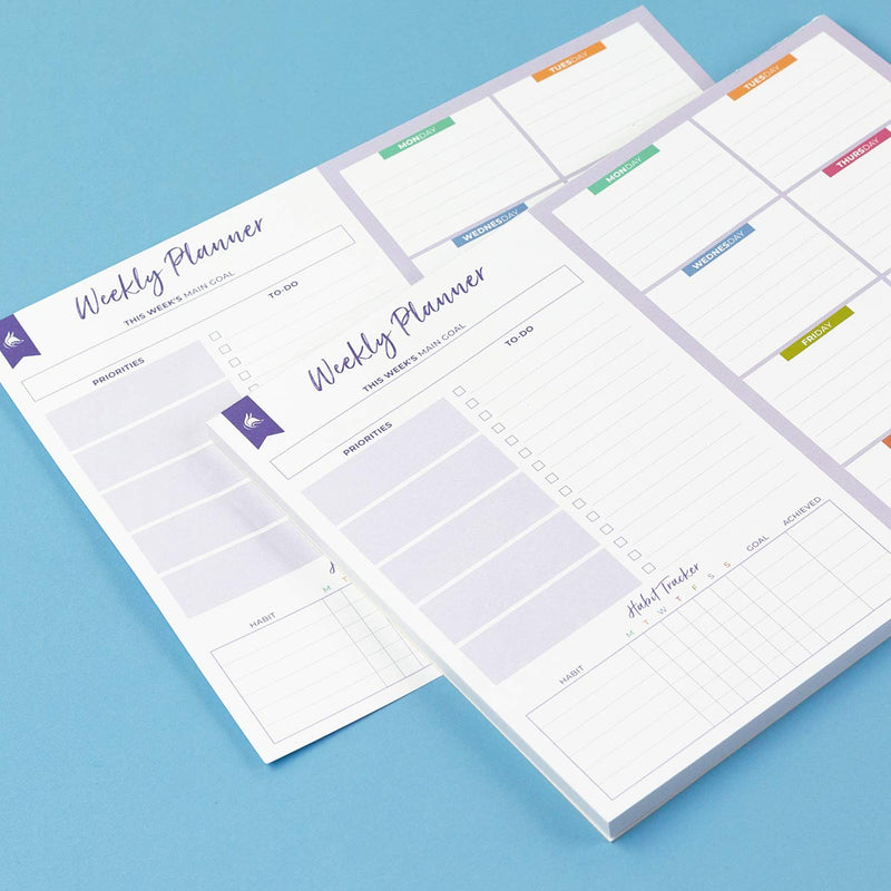 Clever Fox Weekly Desk Planner – Desktop Weekly To Do List Notepad & Planning Pad for Boosting Productivity, 50 Tear Off Weekly Journal Sheets, Size: 8.5" x 11" – Lavender A4 (8.5" x 11") - NewNest Australia