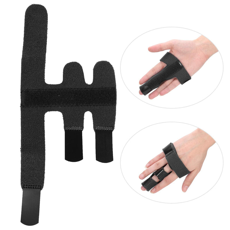 Trigger Finger Splint, Breathable Finger Joints Clamp Stabilizer Sprain Fracture Restoration Finger Fixing Splint Protection For Pain Relief, Sports Injuries, Basketball (Black) - NewNest Australia