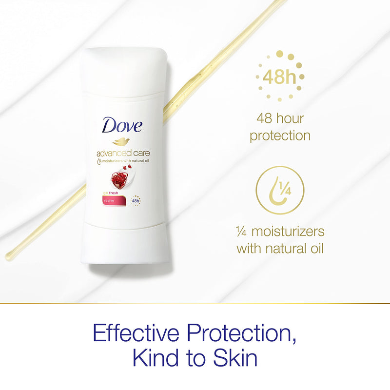 Dove Advanced Care Antiperspirant Deodorant Stick for Women, Revive, for 48 Hour Protection And Soft And Comfortable Underarms, 2.6 oz, 2 Count - NewNest Australia