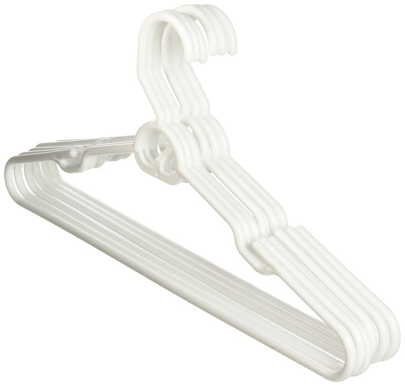 NewNest Australia - Heavy Duty Tubular Hanger with Attachable Hook , White 6pk 