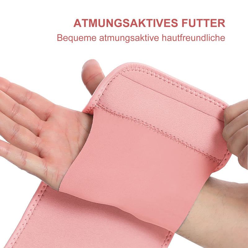 Wrist Brace Wrist Splint Elastic Adjustable Wrist Support For Sports Sprains, Arthritis, Tendonitis, Carpal Tunnel Syndrome One Size 1 Piece (Right Hand, Pink) - NewNest Australia