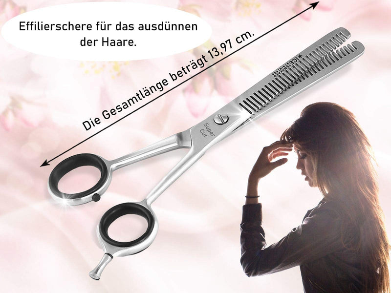 Thinning Scissors, Titanium Hair Scissors, 2 Sides, Serrated Stainless Steel, Hairdressing Scissors For Thinning Hair, Hairdressing Scissors For Men And Women Hs-Hs-050 Blue - NewNest Australia