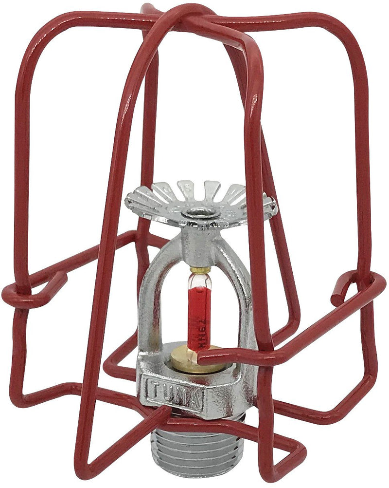 Happy Tree (6 Pack) 3/4" IPS Red Fire Sprinkler Head Guard for Pendent & Upright & Horizontal Sidewall Head - Double Hook 6 Pack - NewNest Australia