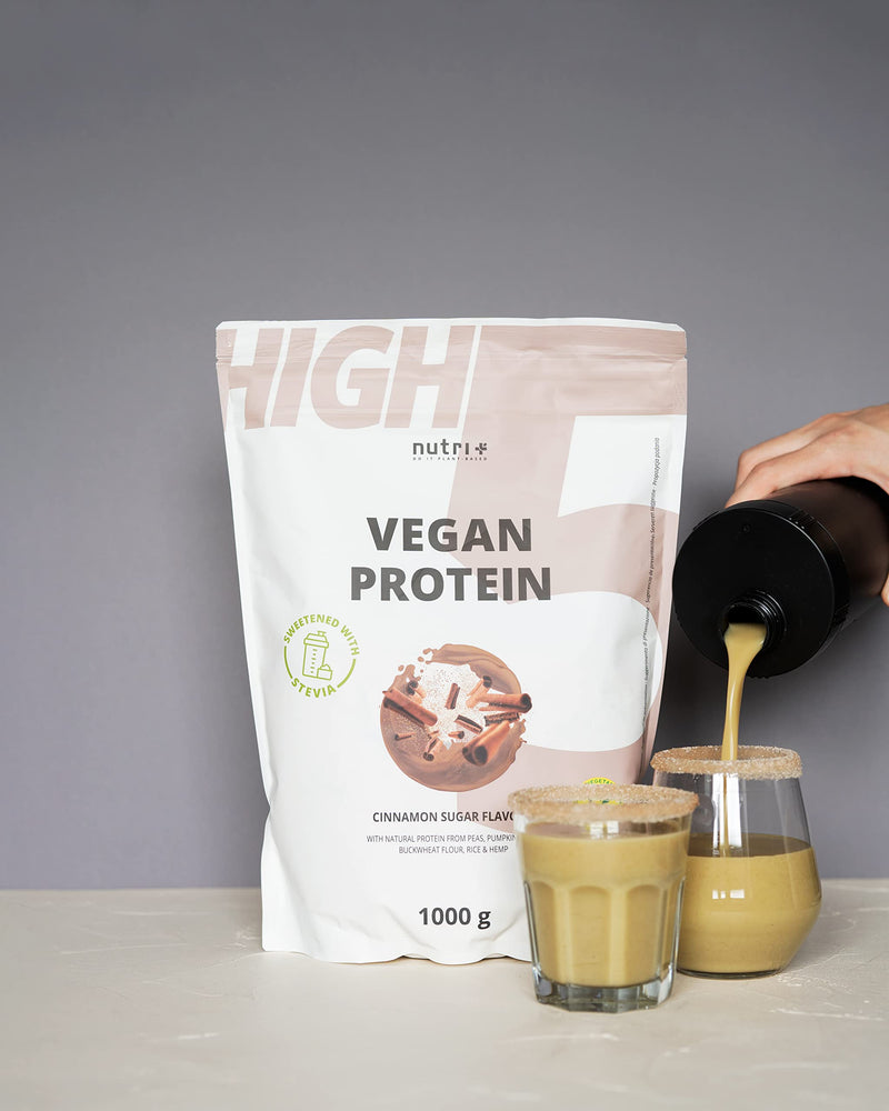 Vegan Protein - Vanilla - Vegan Protein Powder Without Sucralose And Soy With Stevia Protein Powder From Rice, Peas, Hemp, Buckwheat And Pumpkin Seeds - 1 Kg Protein Powder - NewNest Australia