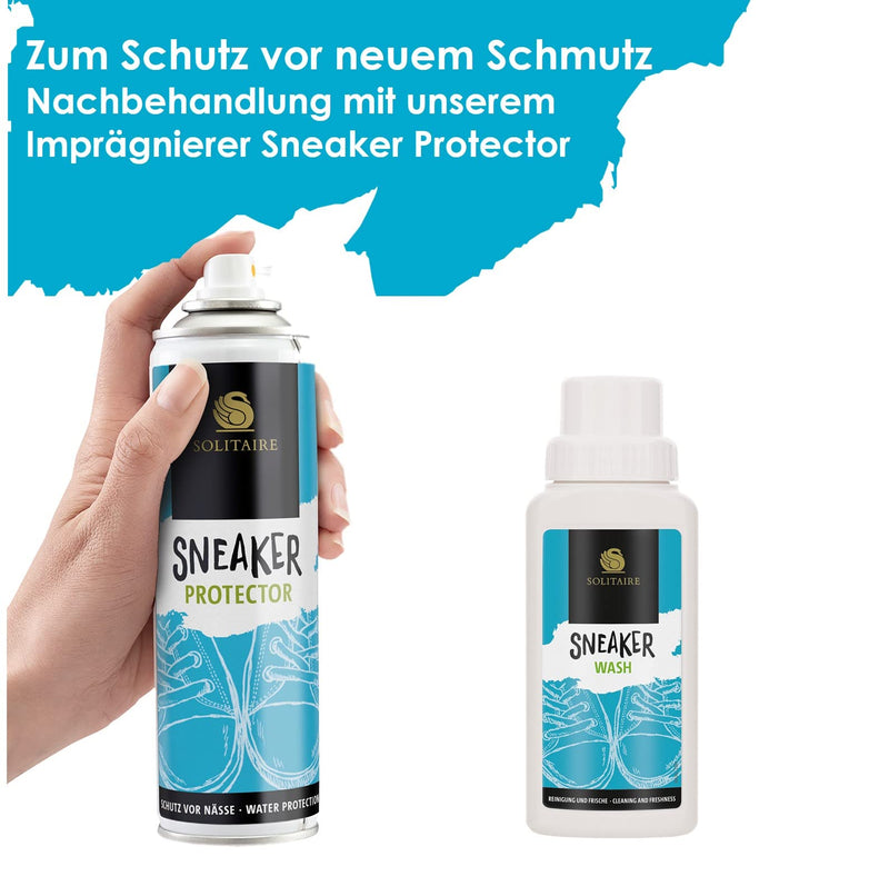 SOLITAIRE Sneaker Wash, sneaker detergent for the washing machine, 250 ml, cleaning and hygienic freshness for sneakers, sports and outdoor shoes made of textile, nylon and leather - NewNest Australia
